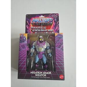 Mattel MOTU Masters of the Universe X Transformers MEGATRON ARMOR SKELETOR New